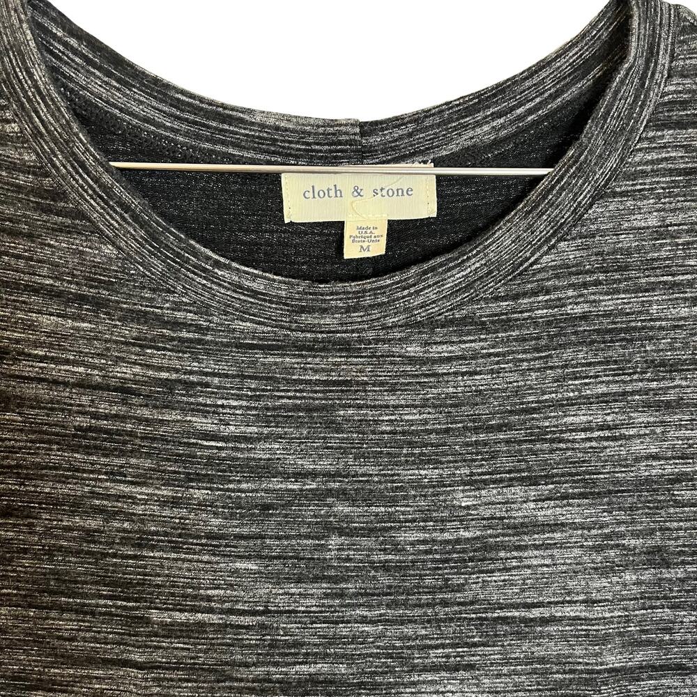 Cloth & Stone Womens Heathered Gray Sleeveless T Shirt Dress M - Picture 3 of 6